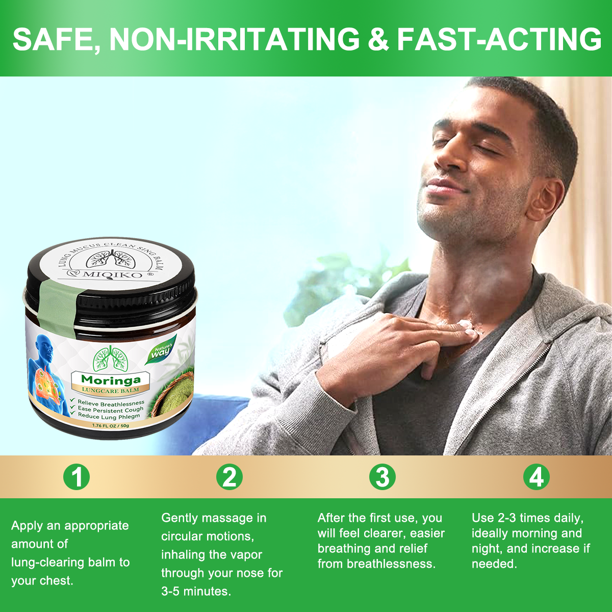 𝐌𝐈𝐐𝐈𝐊𝐎® 𝐌𝐨𝐫𝐢𝐧𝐠𝐚 𝐋𝐮𝐱𝐞 𝐋𝐮𝐧𝐠 𝐑𝐞𝐯𝐢𝐯𝐞 𝐁𝐚𝐥𝐦💚💚(👨‍⚕️𝐑𝐞𝐜𝐨𝐦𝐦𝐞𝐧𝐝𝐞𝐝 𝐛𝐲 𝐋𝐅𝐀 𝐟𝐨𝐫 𝐎𝐩𝐭𝐢𝐦𝐚𝐥 𝐑𝐞𝐬𝐩𝐢𝐫𝐚𝐭𝐨𝐫𝐲 𝐇𝐞𝐚𝐥𝐭𝐡👨‍⚕️)