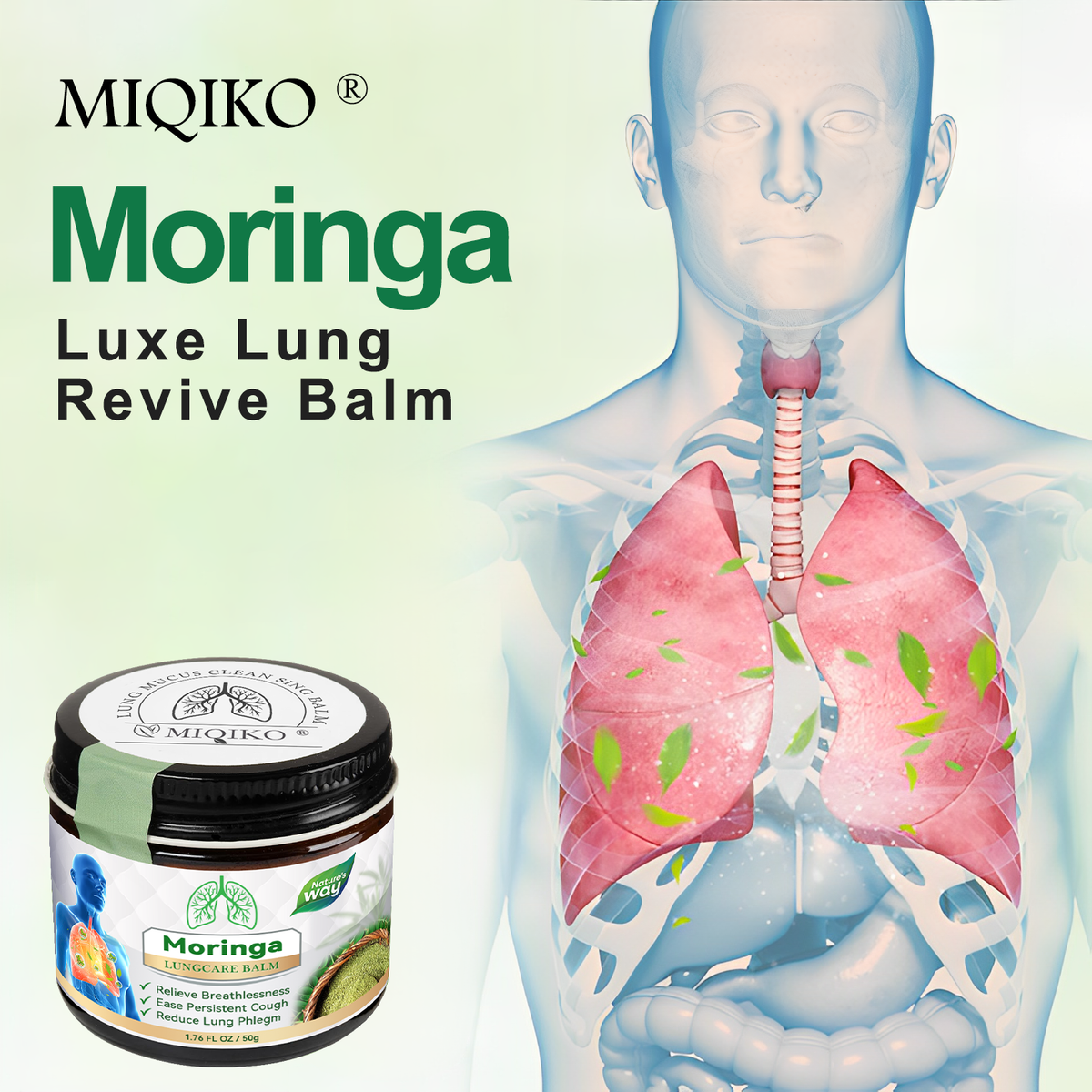 𝐌𝐈𝐐𝐈𝐊𝐎® 𝐌𝐨𝐫𝐢𝐧𝐠𝐚 𝐋𝐮𝐱𝐞 𝐋𝐮𝐧𝐠 𝐑𝐞𝐯𝐢𝐯𝐞 𝐁𝐚𝐥𝐦💚💚(👨‍⚕️𝐑𝐞𝐜𝐨𝐦𝐦𝐞𝐧𝐝𝐞𝐝 𝐛𝐲 𝐋𝐅𝐀 𝐟𝐨𝐫 𝐎𝐩𝐭𝐢𝐦𝐚𝐥 𝐑𝐞𝐬𝐩𝐢𝐫𝐚𝐭𝐨𝐫𝐲 𝐇𝐞𝐚𝐥𝐭𝐡👨‍⚕️)