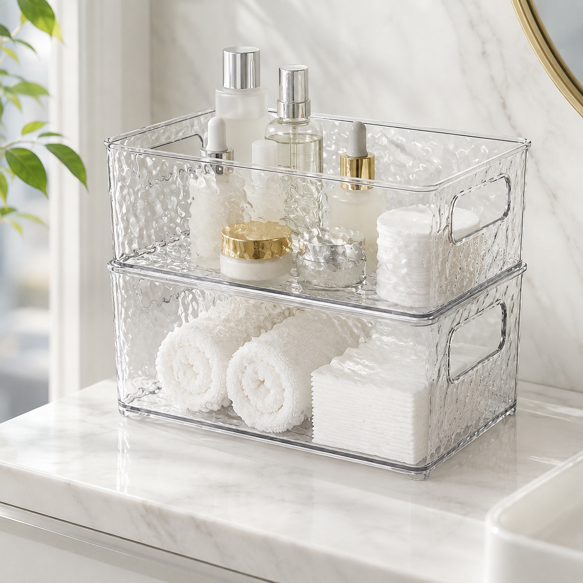 🧊 Clear Storage | Stackable Organizer | Modern Home Essential