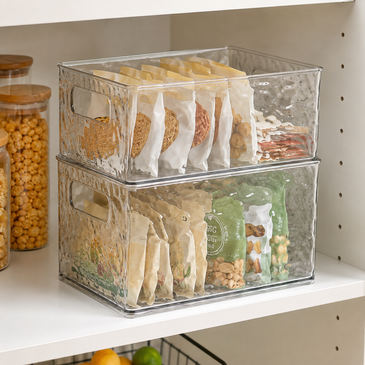 🧊 Clear Storage | Stackable Organizer | Modern Home Essential
