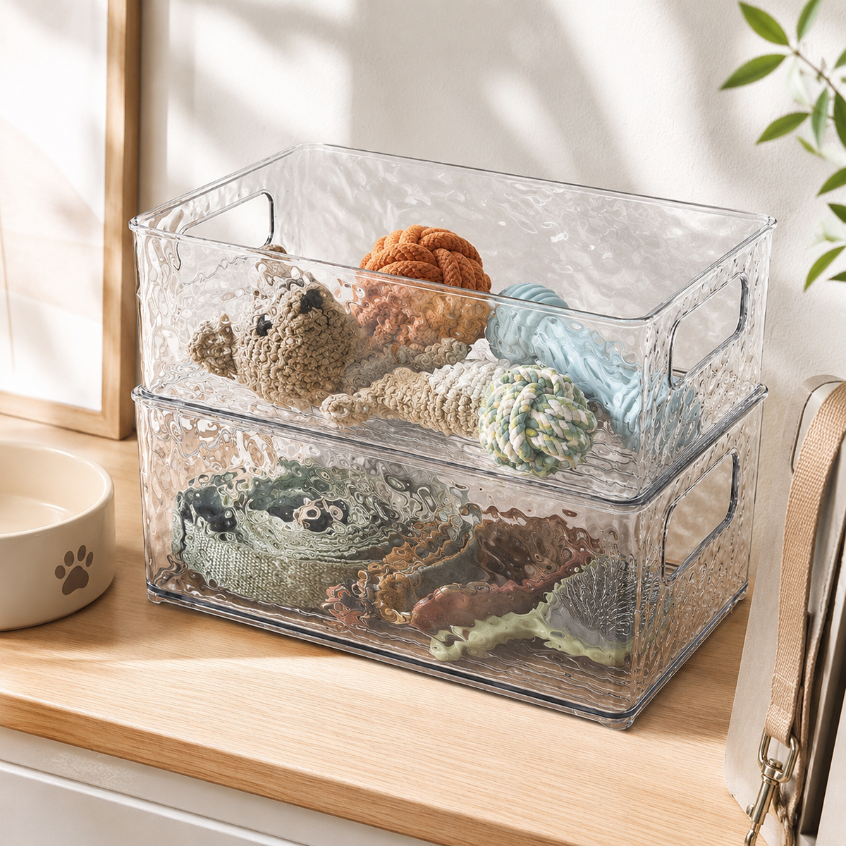 🧊 Clear Storage | Stackable Organizer | Modern Home Essential