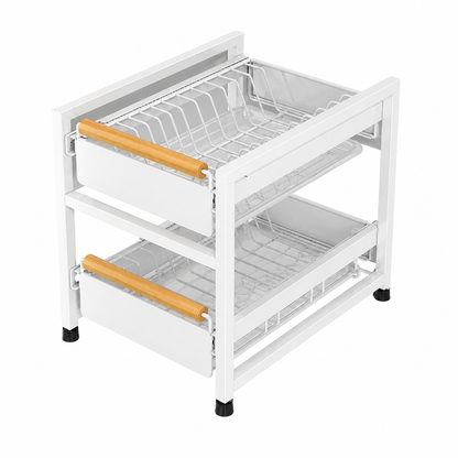 🧺 Kitchen Rack | Pull-Out Baskets | 2-Tier Storage