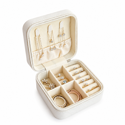 🤍 Travel Jewelry Box | Soft Lining | Elegant Storage
