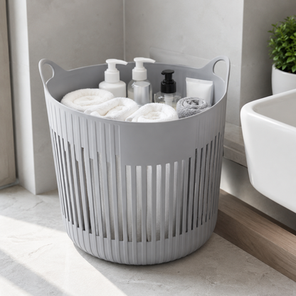 Laundry Basket | Durable Plastic | Easy Home Storage