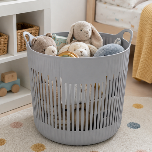 Laundry Basket | Durable Plastic | Easy Home Storage