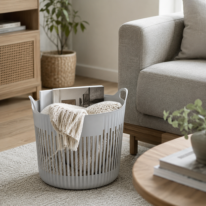 Laundry Basket | Durable Plastic | Easy Home Storage