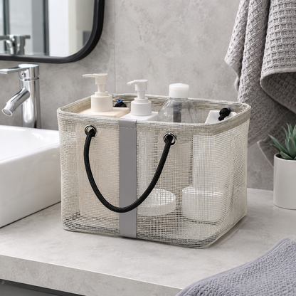 Mesh Shower Caddy | Quick-Dry Design | Easy Carry