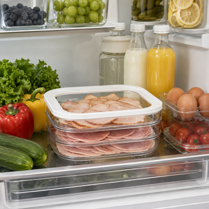 🥩 Deli Meat Container | Clear Storage | Fridge Organizer