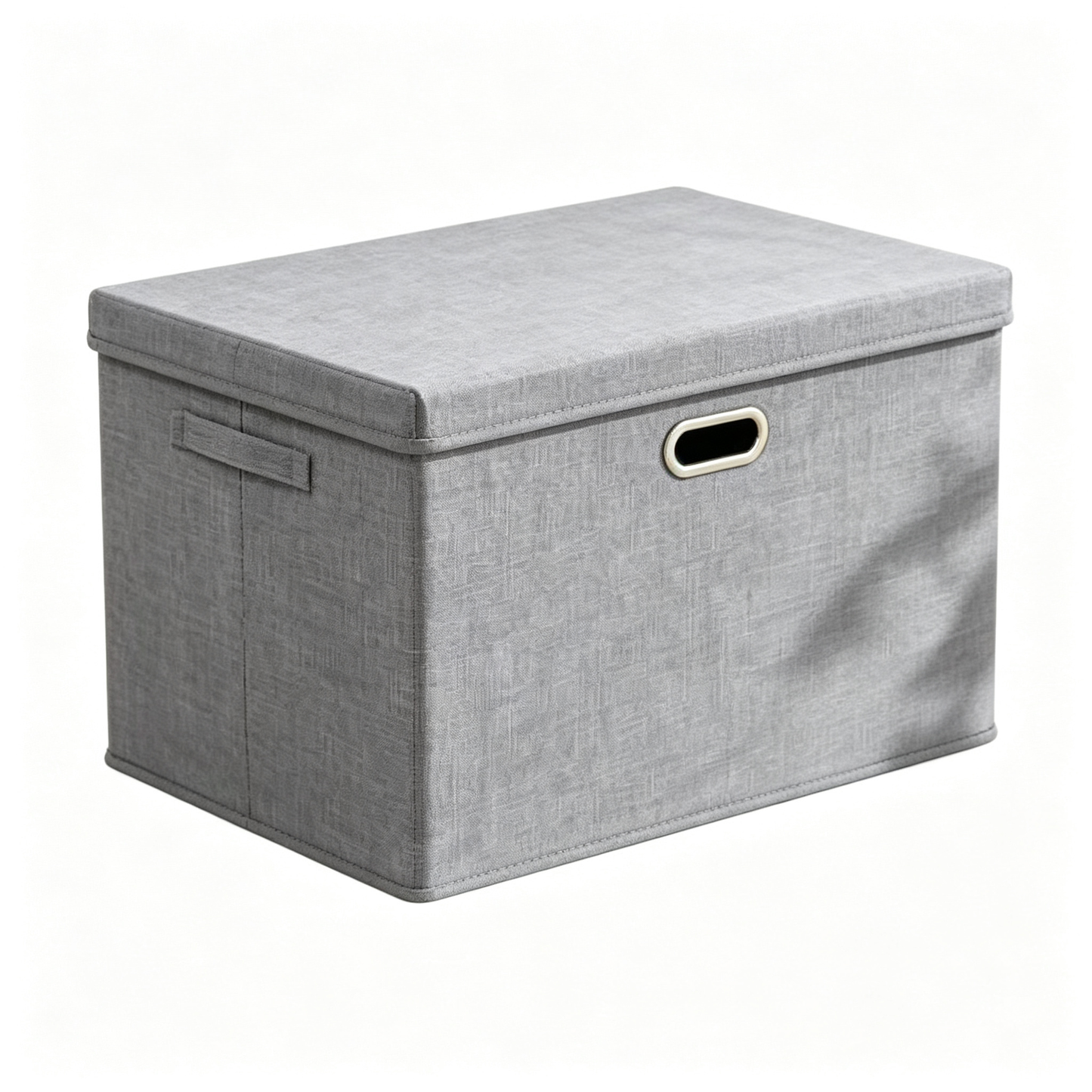 🧺 Storage Box | Cotton Linen Fabric | Home Organization | Family Essential | Minimalist Gray Style