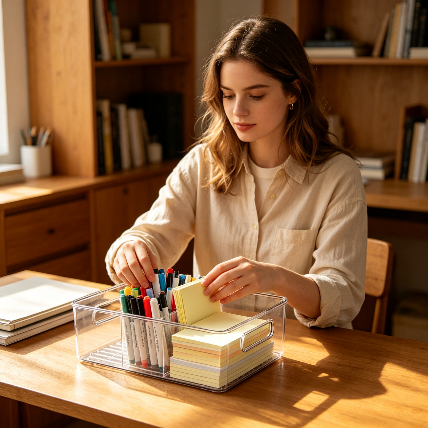 🧺 Clear Organizer | Transparent Plastic | Home Storage | Organization Lovers | Easy-Grip Design
