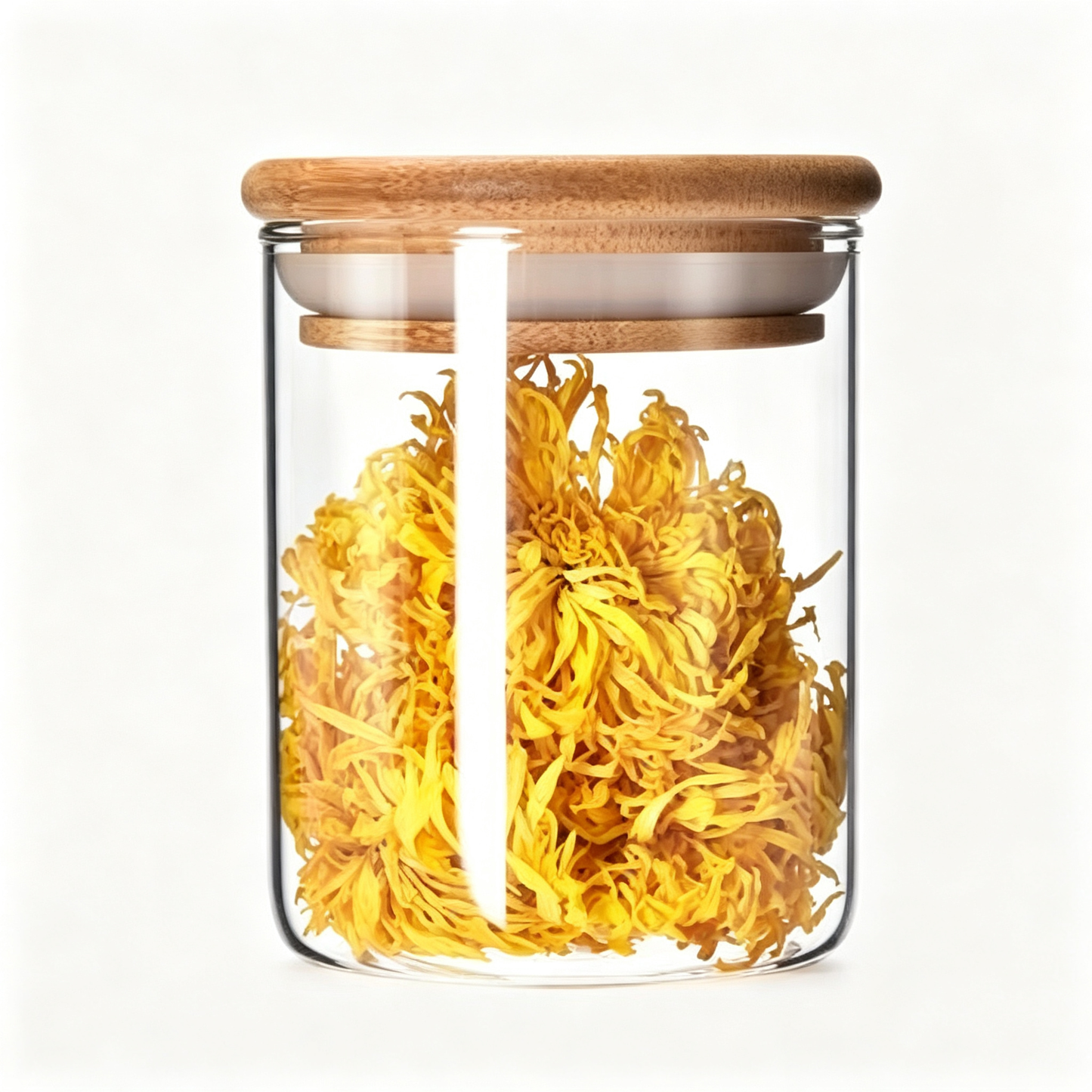 🌿 Storage Jar | Clear Glass Design | Kitchen Organization | Home Lovers | Natural Wooden Charm