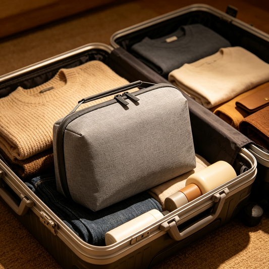 🧳 Travel Organizer | Textured Fabric Design | Daily Packing | Travel Lovers | Sleek Portable Storage