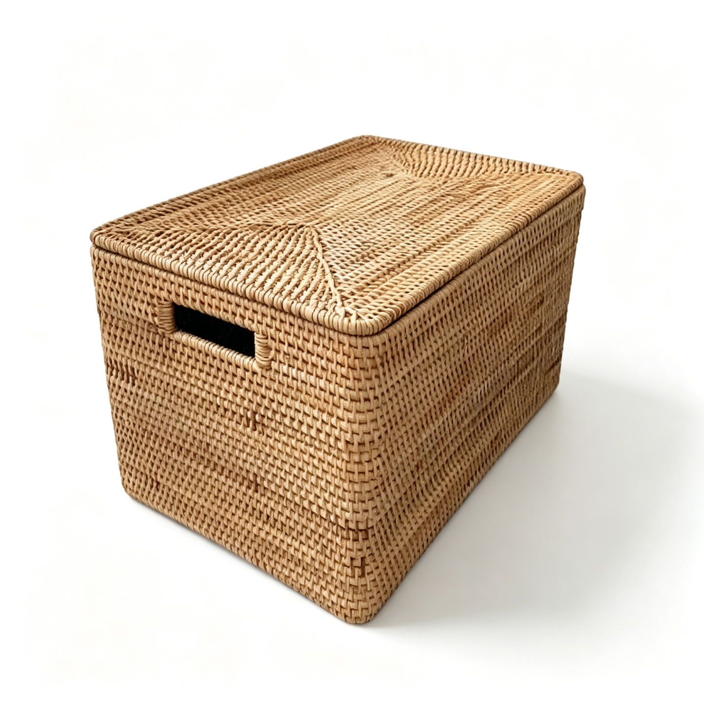 🌿 Storage Basket | Handwoven Rattan Texture | Home Organization | Family Essential | Natural Rustic Charm