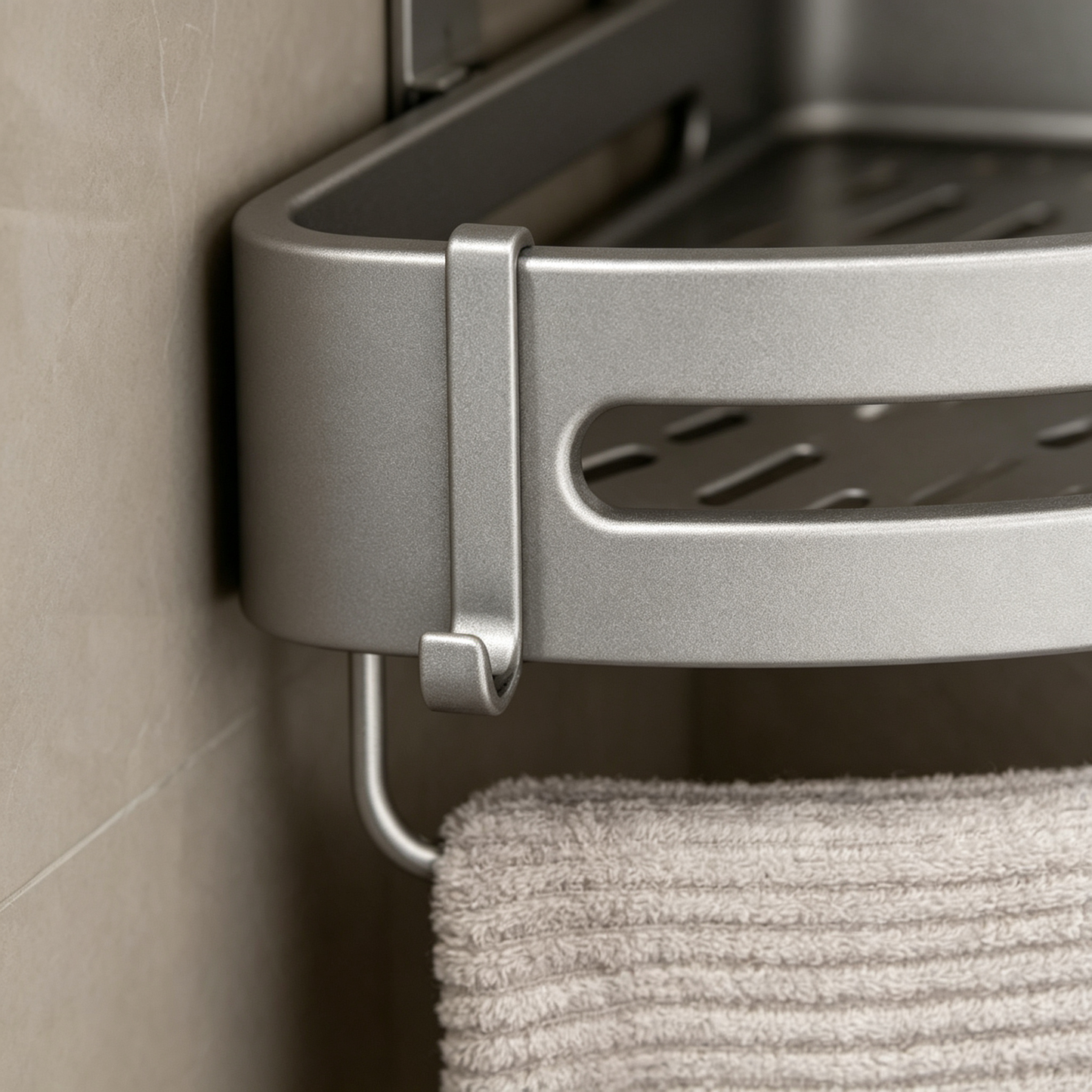 🛁 Bathroom Organizer | Rust-Resistant Metal | Shower Corner | Homeowners | Space-Saving Design
