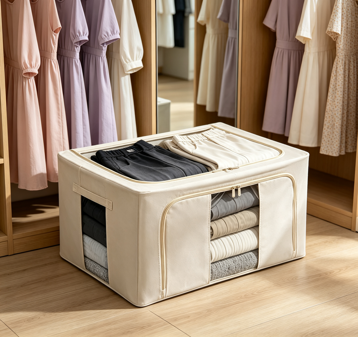 🧺 Storage Organizer | Durable Fabric Design | Home Organization | Family Essential | Clean Space Saver