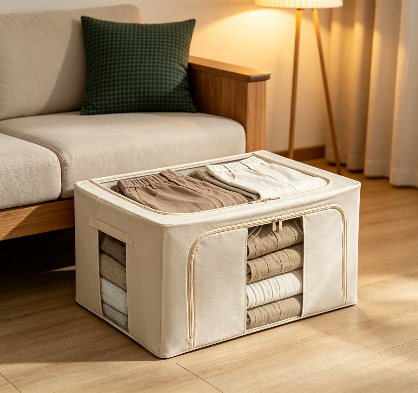 🧺 Storage Organizer | Durable Fabric Design | Home Organization | Family Essential | Clean Space Saver