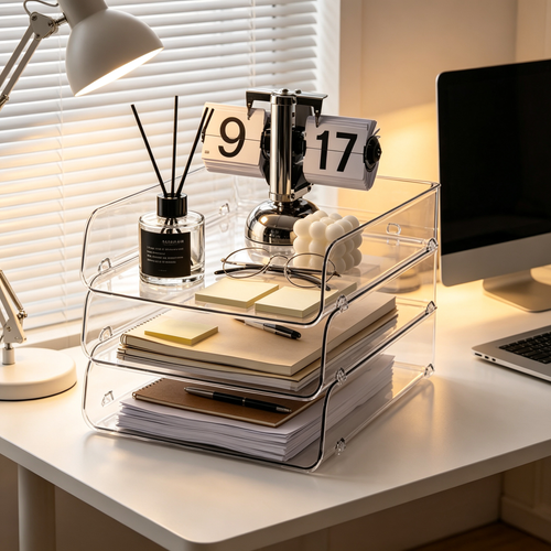 🧊 Clear Storage | Stackable Organizer | Space-Saving Design