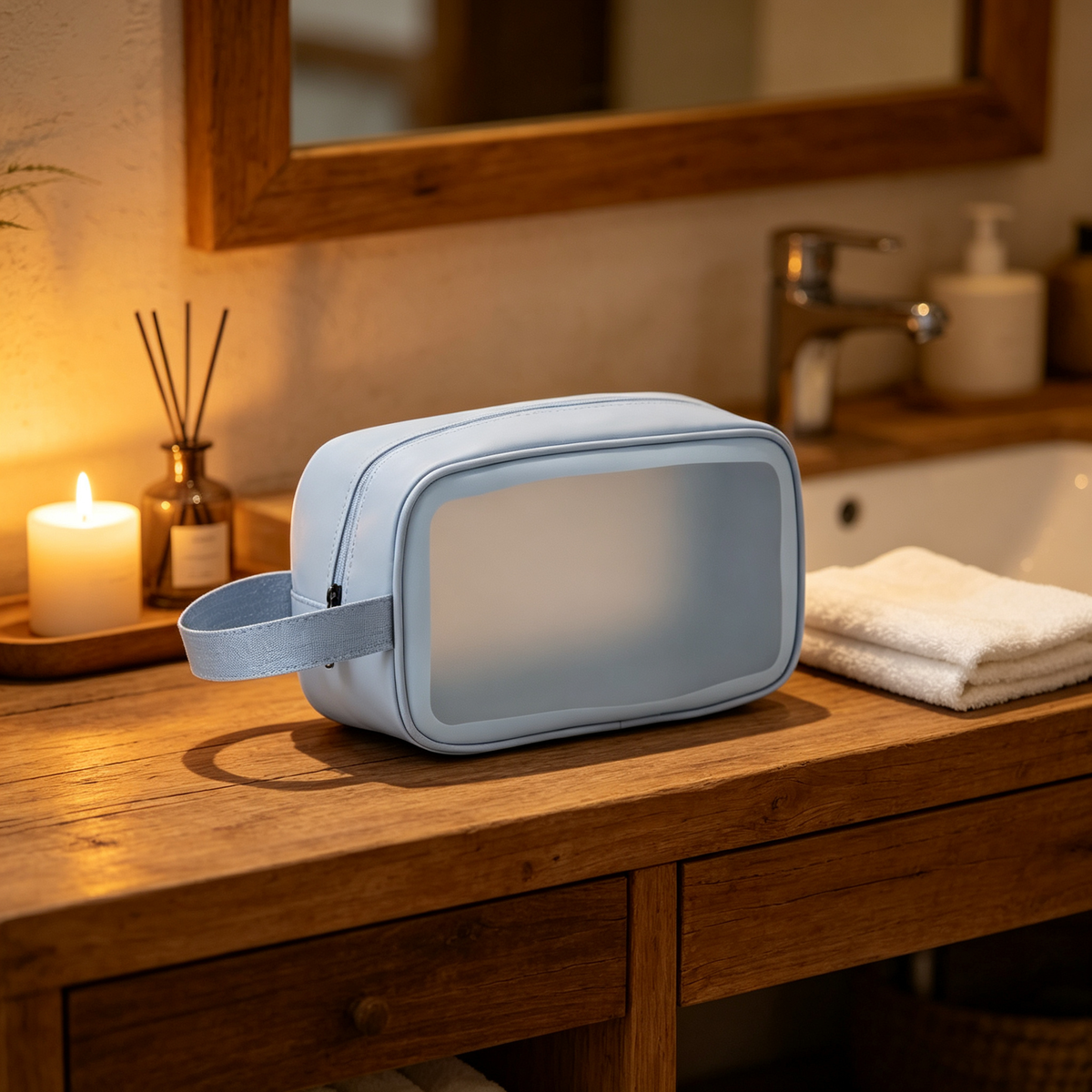 Makeup Bag | Travel Organizer | Clear Window Design