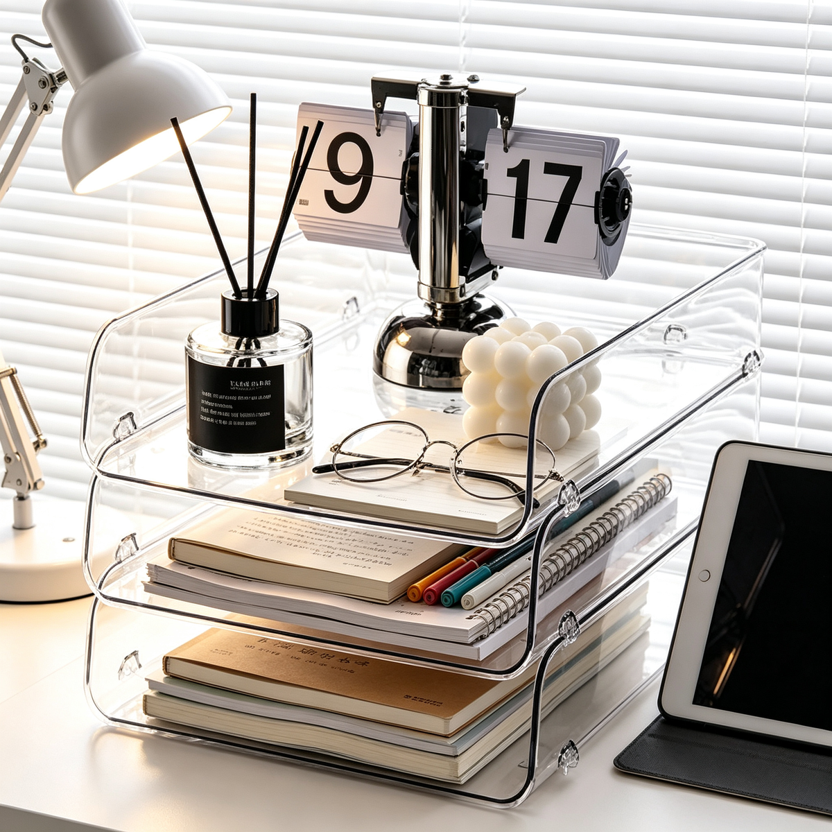 🧊 Clear Storage | Stackable Organizer | Space-Saving Design