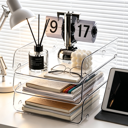 🧊 Clear Storage | Stackable Organizer | Space-Saving Design