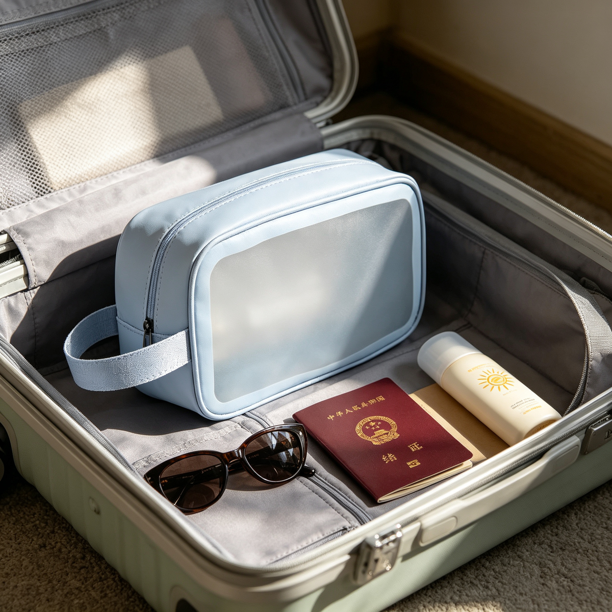 Makeup Bag | Travel Organizer | Clear Window Design