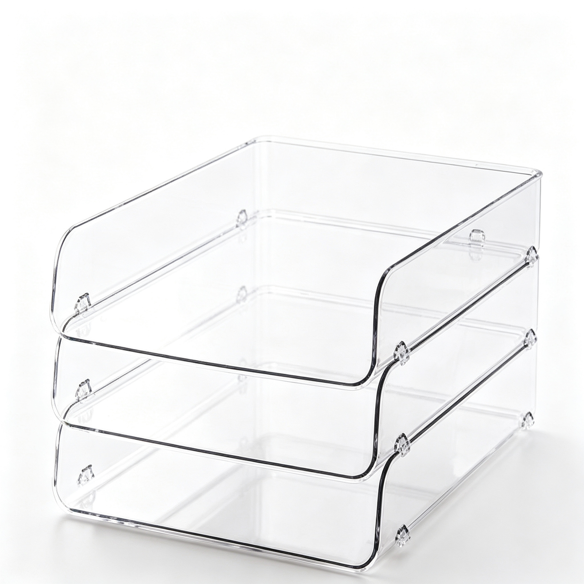 🧊 Clear Storage | Stackable Organizer | Space-Saving Design